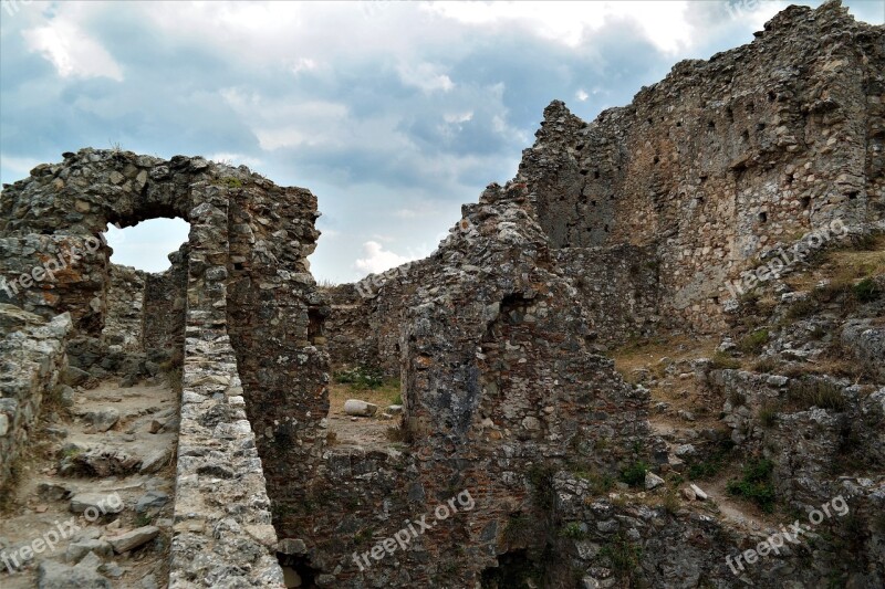 Ruin Castle Ruined City Byzantine Greece