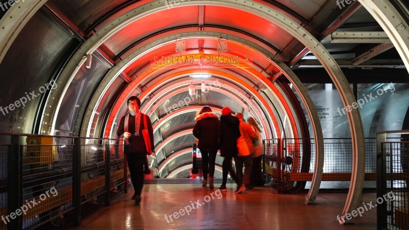 Paris Museum Pompidou Architecture Light