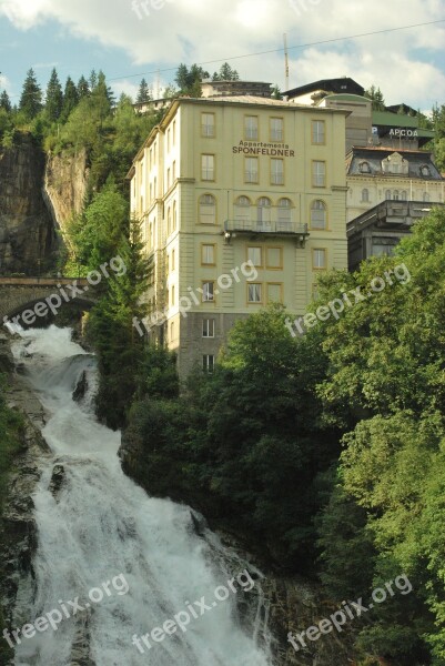 Gastein Alps Waterfall Hotel Water