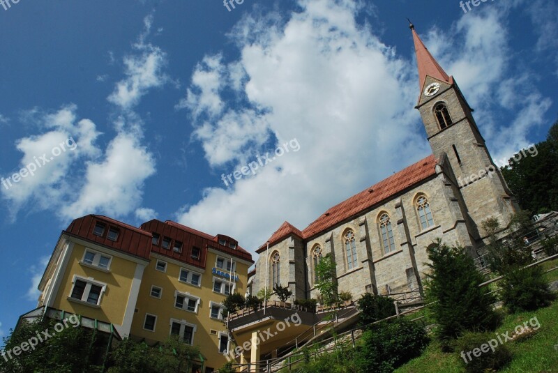 Gastein Alps Church Hotel Sky