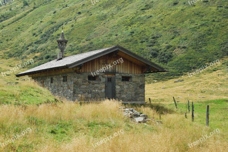 Alps Mountains Austria Landscape Cottage