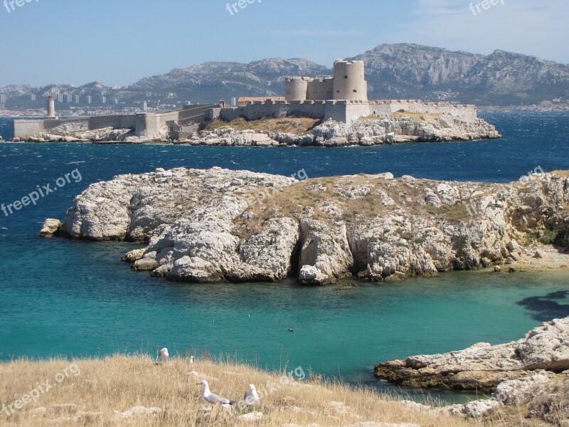 Marseille France Castle Chateau D'if Ile