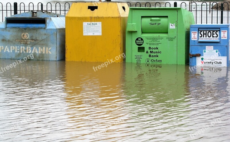 Flood Bins Water Recycle Free Photos