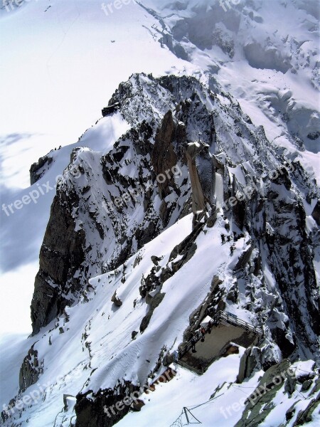 Nature Mountain Massif Mountains Snow