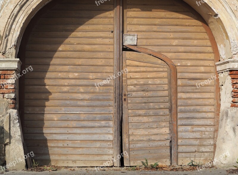 Goal Wooden Gate Old Wood Input