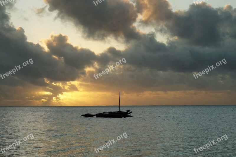 Mombasa Kenia Africa Eastafrica Blue