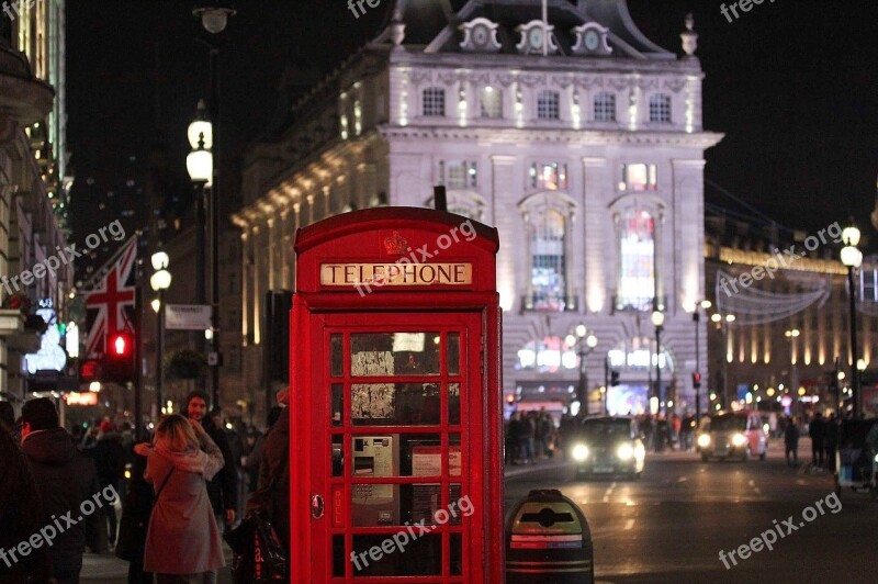 Piccadilly Circus London Lights City United Kingdom