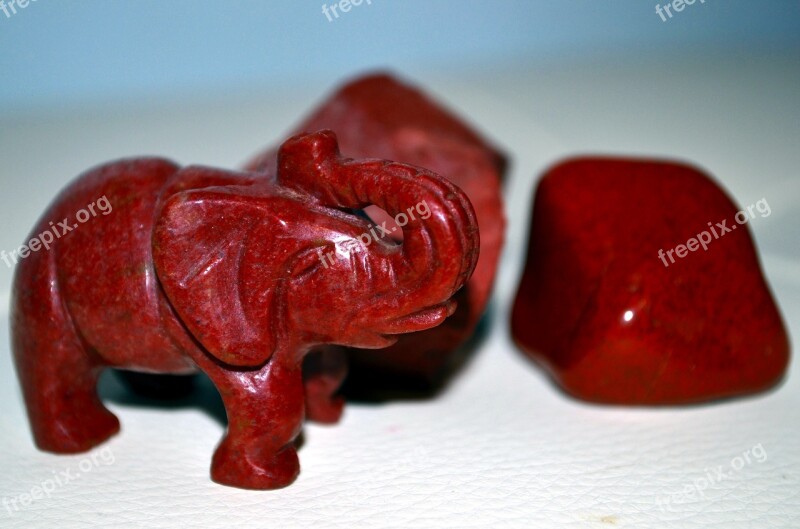 Red Jasper Elephant Stones Minerals Free Photos