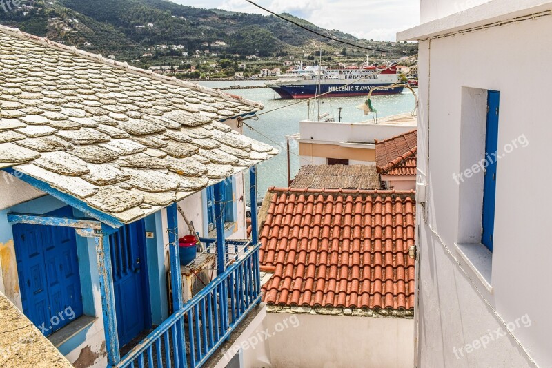 Roofs Houses Architecture Island Greek