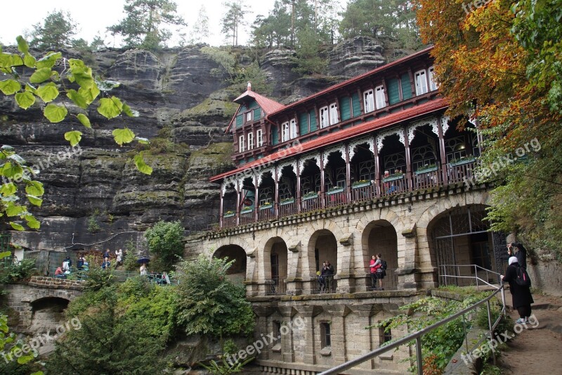 Pravcice Gate Czech Switzerland Czech Republic Nature Sandstone