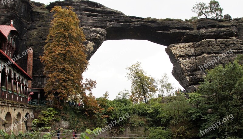 Pravcice Gate Czech Switzerland Czech Republic Nature Sandstone