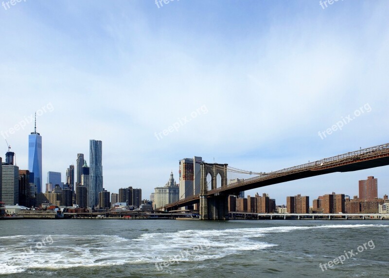 Brooklyn Bridge Nyc New York Bridge Usa