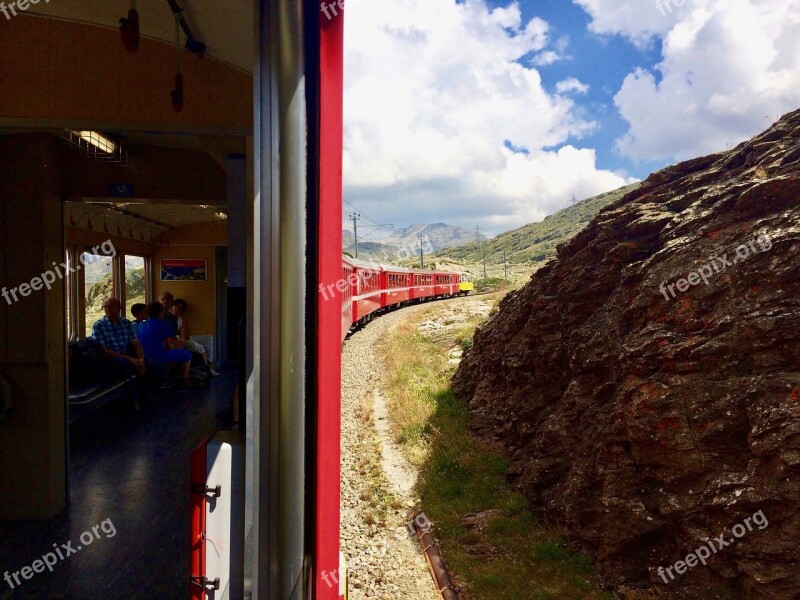 Mountains Package Train Railway Tourism