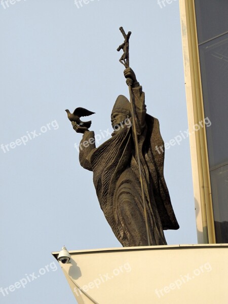 Pope Pope John Paul Ii Religion Statue Poland