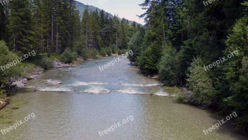 Weißach River Rottach-egern Kreuth Nature