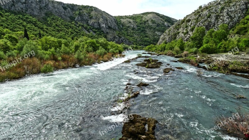 River Neretva Water Herzegovina Free Photos