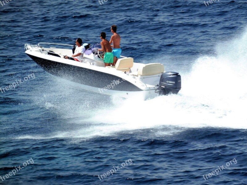 Powerboat Sea Mediterranean Speedboat Fast