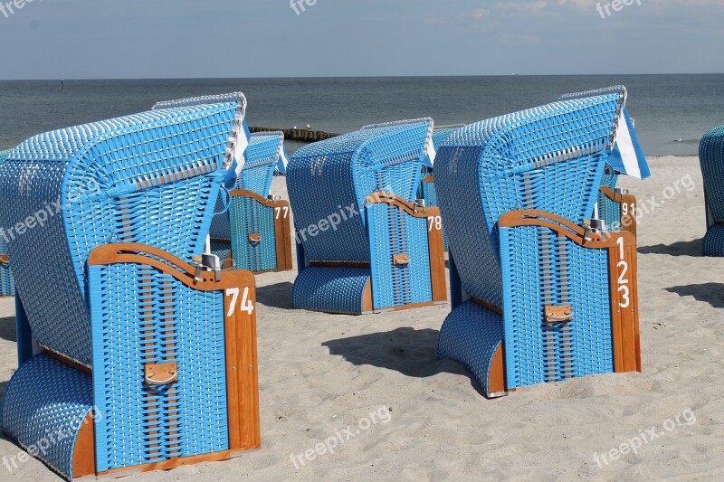 Beach Beach Chair Vacations Baltic Sea Sea