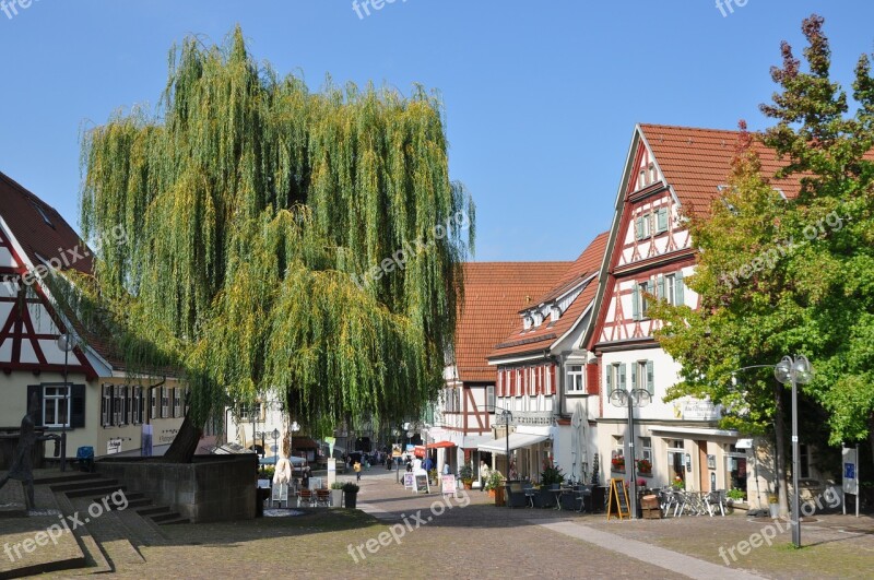 Plochingen Neckar Marketplace Pedestrian Zone Free Photos