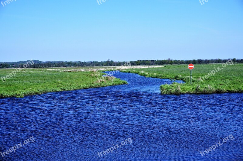 Water Reported Landscape River Traffic Sign