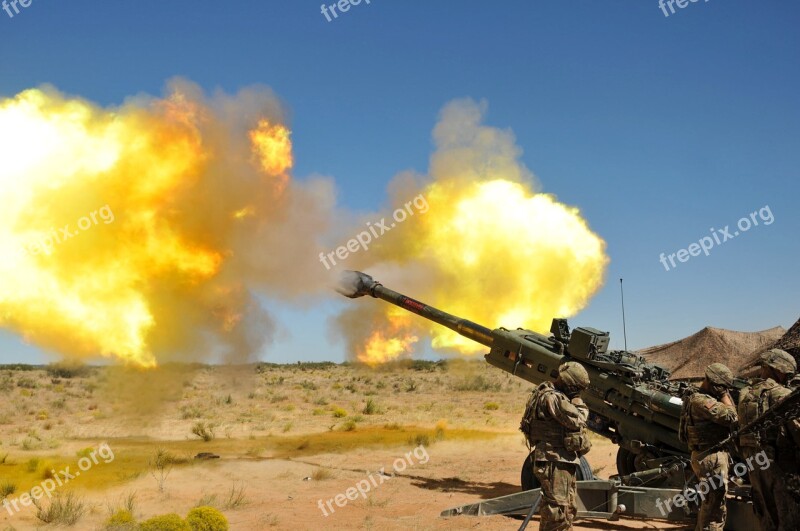 Marines M777 Howitzer Artillery 155mm Howitzer