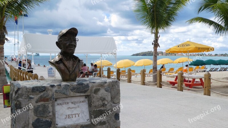 Caribbean St Maarten Philipsburg Beach Sky