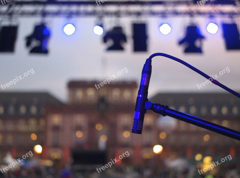 Microphone Stage Live Lamps Lights