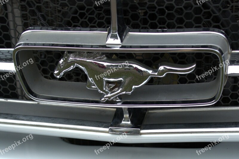 Ford Mustang Badge Grill Car Design