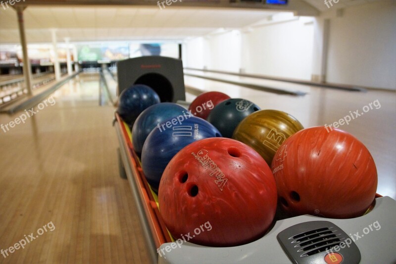 Bowling Bowling Balls Fun Sport Bowling Alley