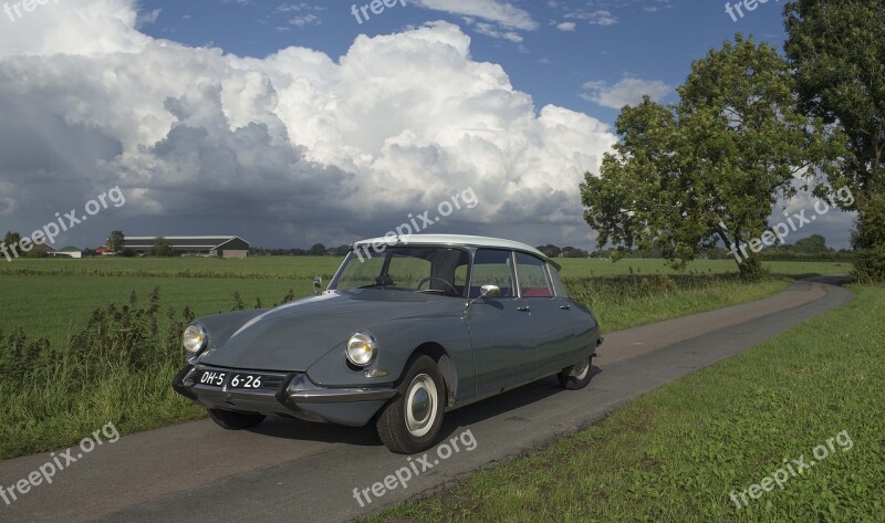 Citroen Id 1967 Vintage Car Gris Ciel Lourd Lhs