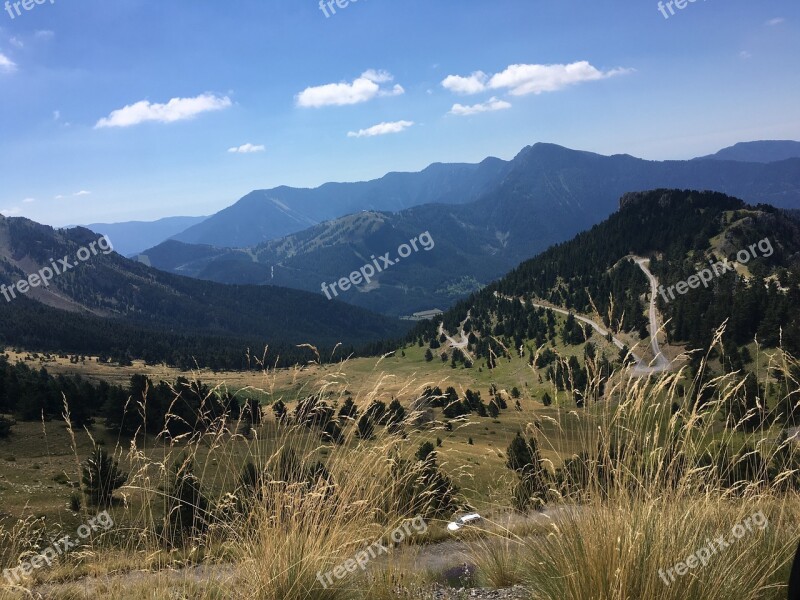 Mountains Landscapes Nature French Alps Sun