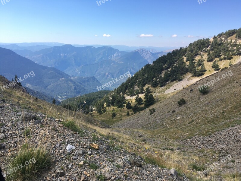 Mountains Landscapes Nature French Alps Sun