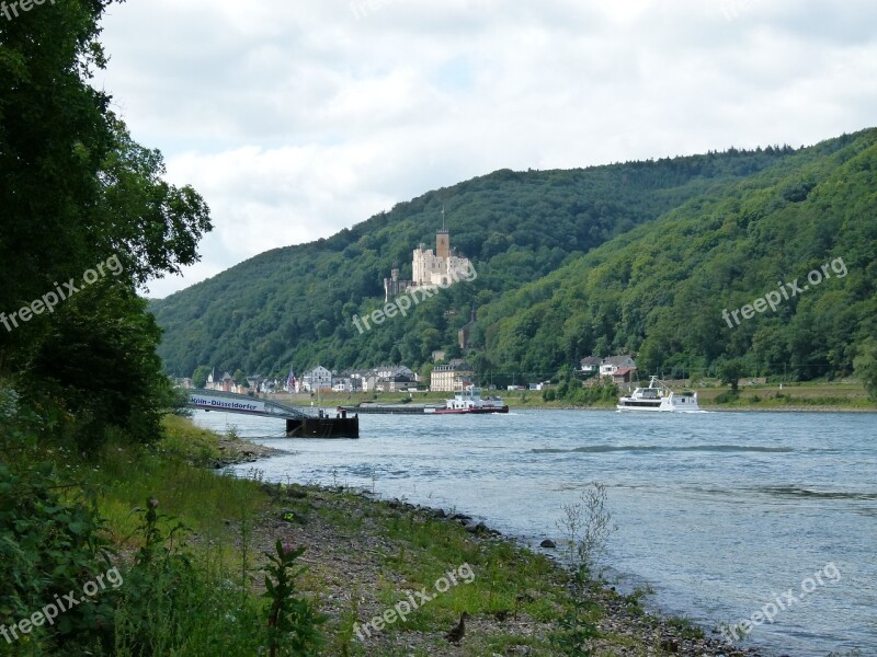 Rhine Koblenz Stolzenfels Castle Middle Rhine