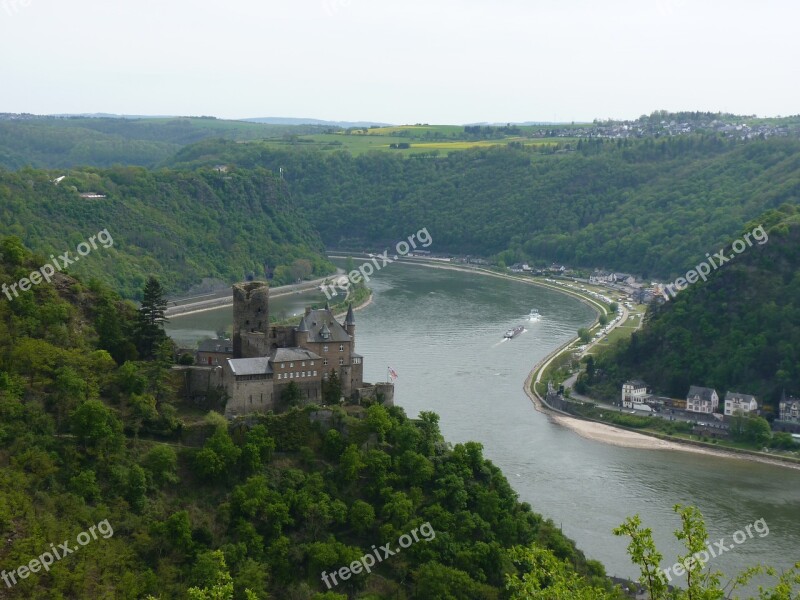 Castle Katz Saint Goarshausen Loreley