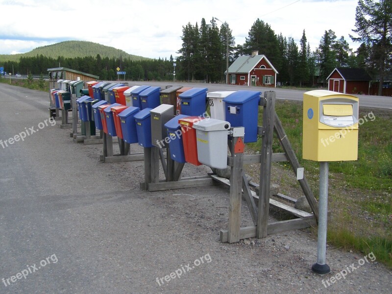 Mailbox Letter Boxes Post Sweden Screen Background