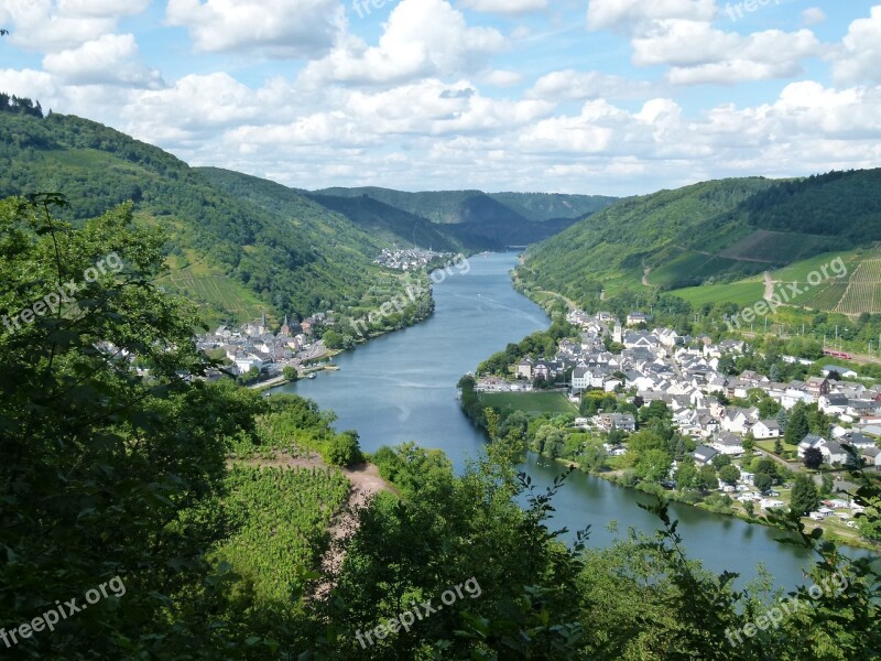 Mosel Alf The Moselle Valley Bullay Landscape