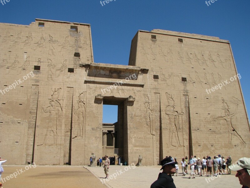 Ancient Egypt Edfu Temple Free Photos