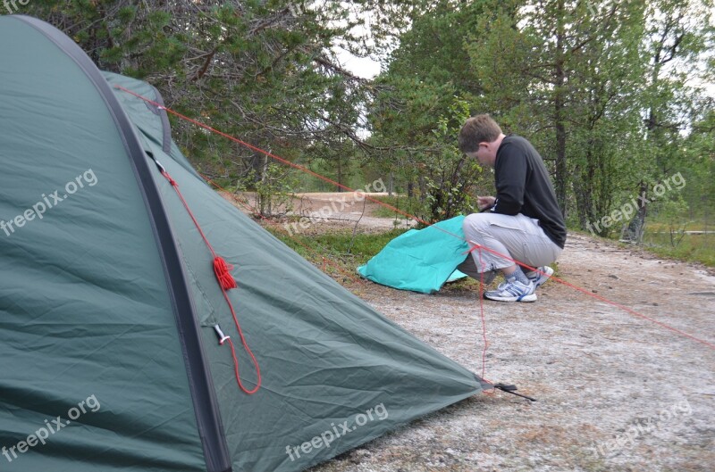 The Path Hetta-pallas Hike Tent Free Photos