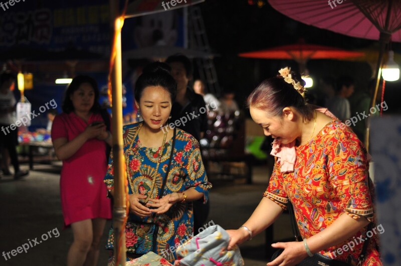 Stall Children Minority In Yunnan Province National Costume Free Photos