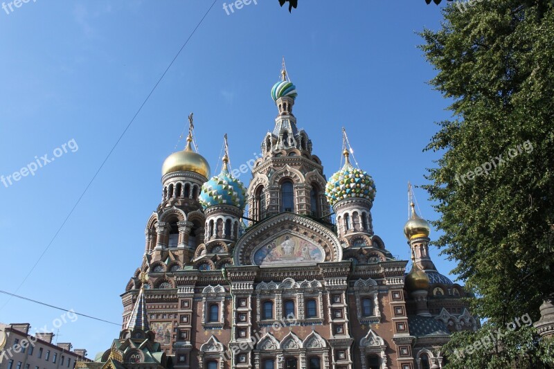 St Petersburg Russia City Temple Neva Architecture