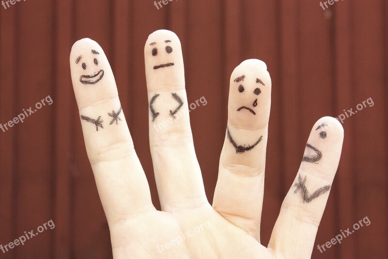 Fingers Emotions Personalities Free Photos