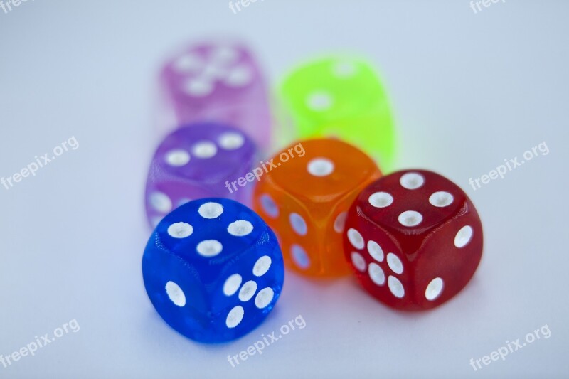 Dice Numbers Dice Game Square Games