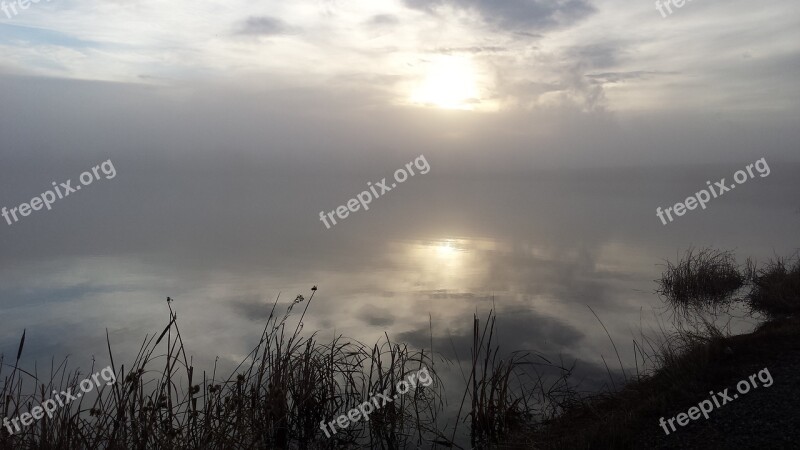 Lake Fog Water Mist Morning