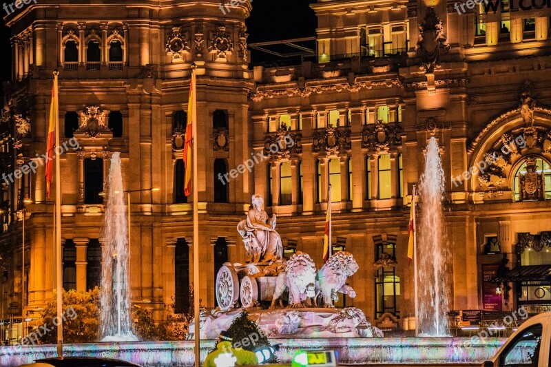 Cibeles Goddess Tourism Free Photos