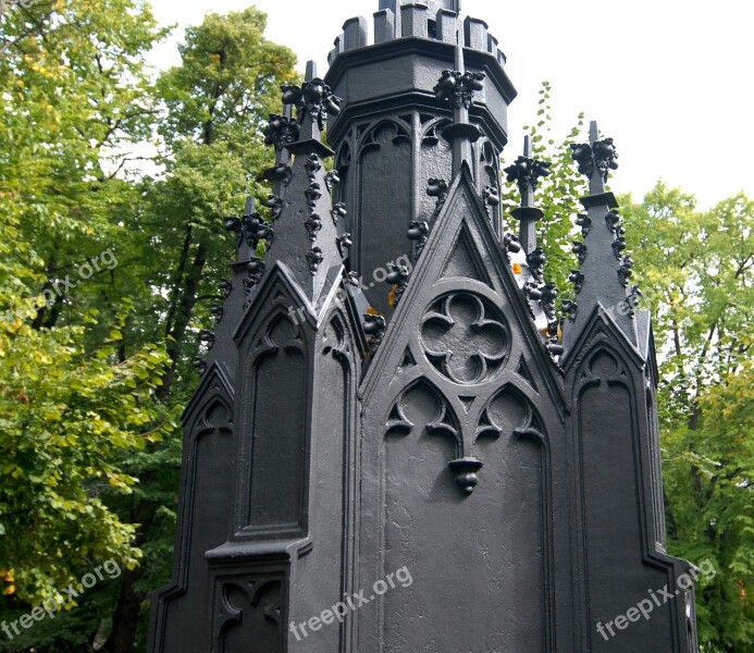 Cemetery Cross Base Ornamentation Hardware