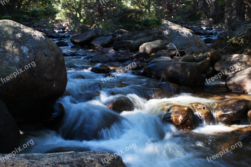 River Slow Shutter Water Nature Free Photos