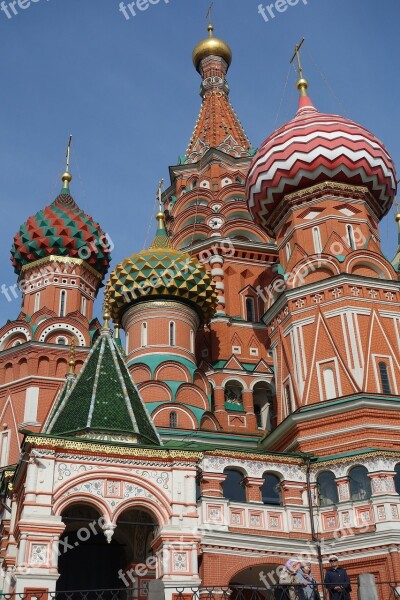 Moscow Red Square Basilica Building Historically