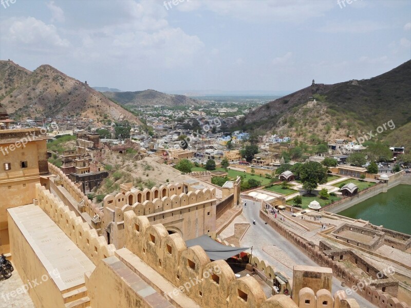 Amer Fort Jaipur Rajasthan Historical India