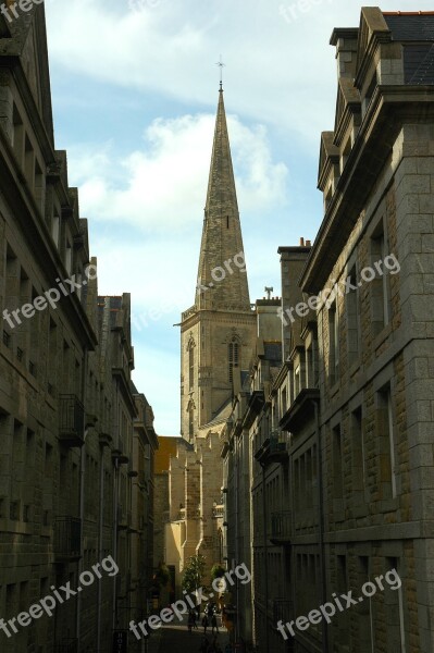 St Malo Brittany France Cathedral Fortress