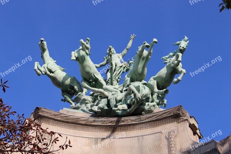 Paris Grand Palace Sculpture Free Photos